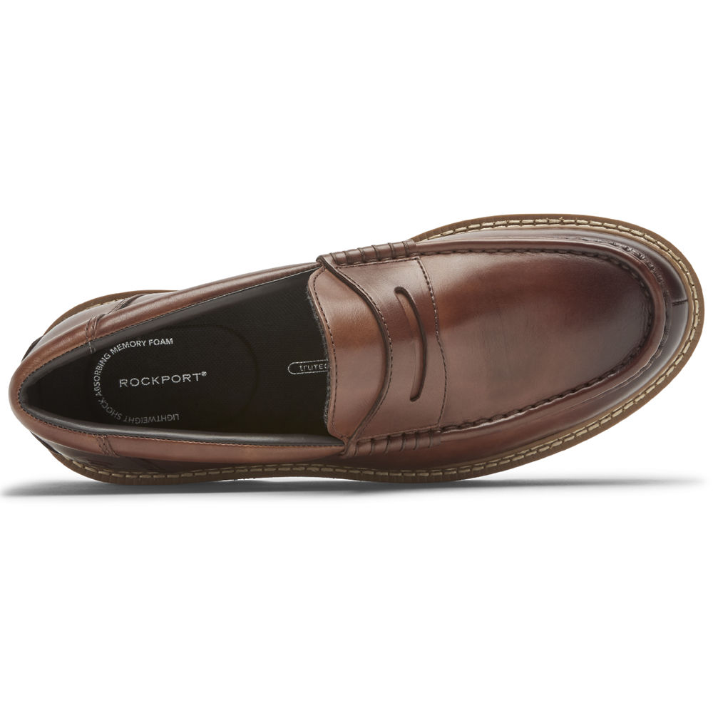 Slip-Ons Rockport Hombre Mexico - Peirson Penny Keeper Marrom - AHIZO4351